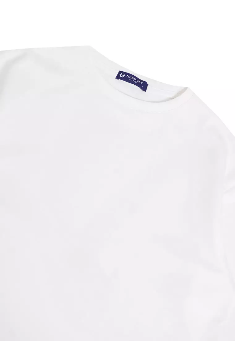 MTP25 kaos oversize gambar punggung indonesia GARUDA pulau bahan scuba tebal pria putih