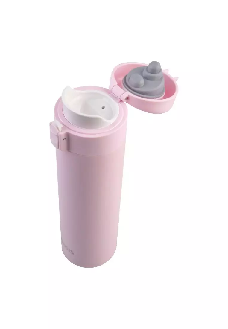 Oasis Stainless Steel Flip-Top With Lock Vacuum Flask 480ML - Pink Lemonade