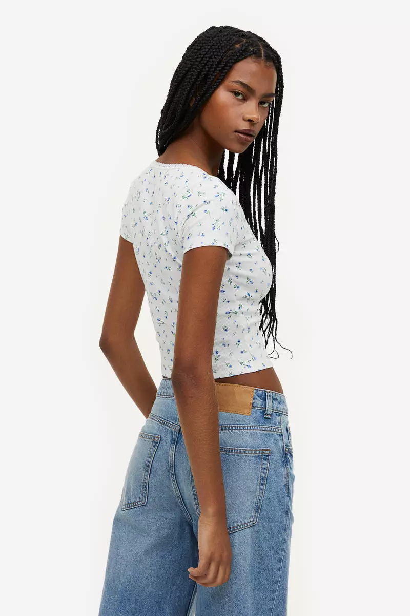 H&M Lace Crop Top