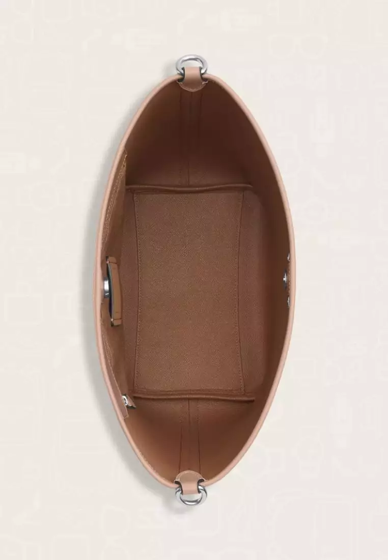 Coach City Large Bucket Bag In Signature Canvas Sand Taupe