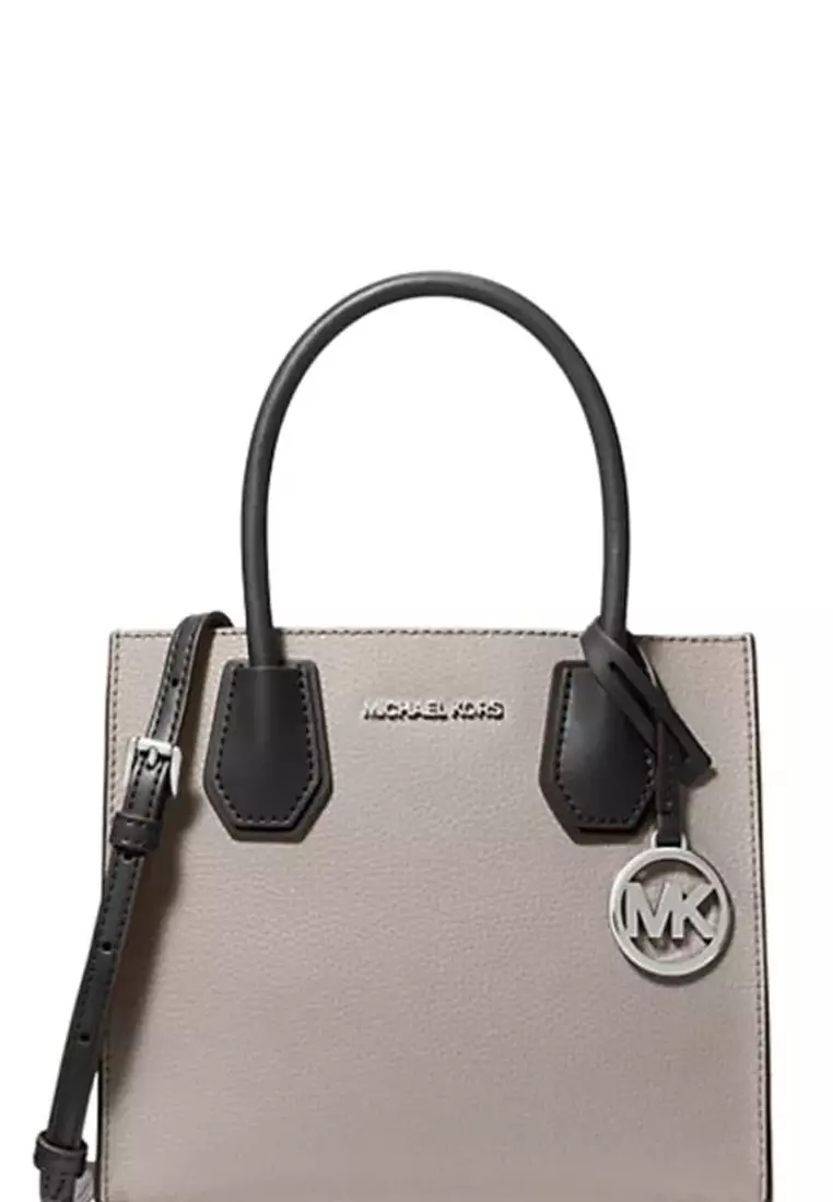 Buy Michael Kors Mercer Women's Crossbody Bag Pearl in Gray Black