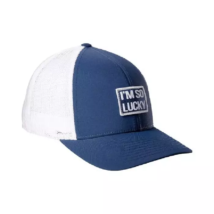 Black Clover Clover Too Much Luck 2 Adjustable Hat- Navy/White