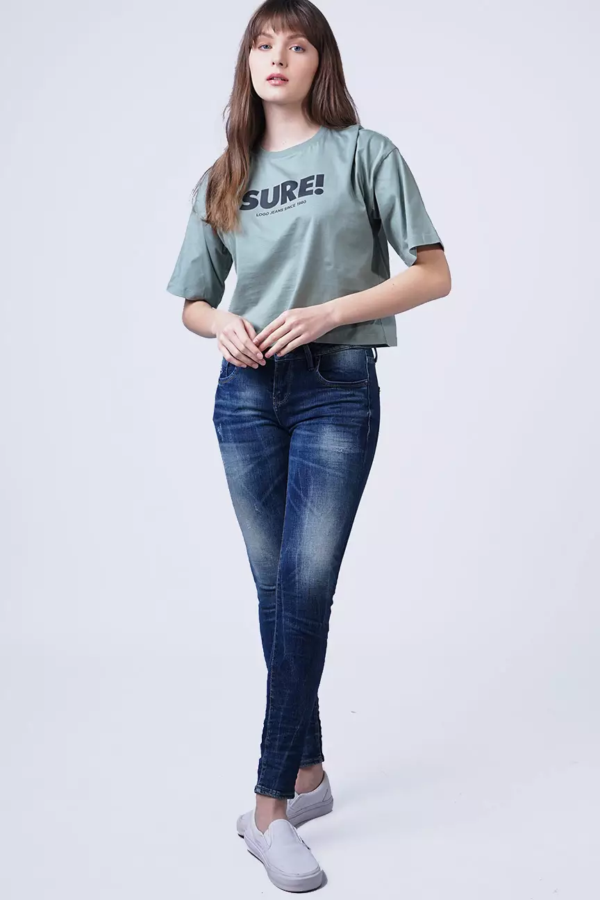 Kaos Wanita Talia Dusty Green