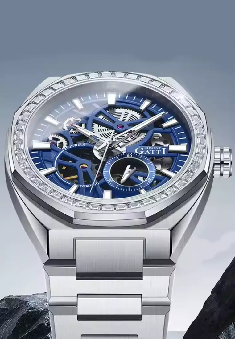 Automatic Unisex Stainless Steel Watch, Stainless Steel Bracelet