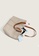 Lara beige Women's Minimalist Zipper Tote Bag - Beige 4E754AC5360D4FGS_6