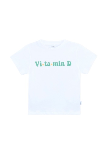 Knot white Boy short sleeve t-shirt cotton Vitamina D DFC41KA8C0BE2BGS_1