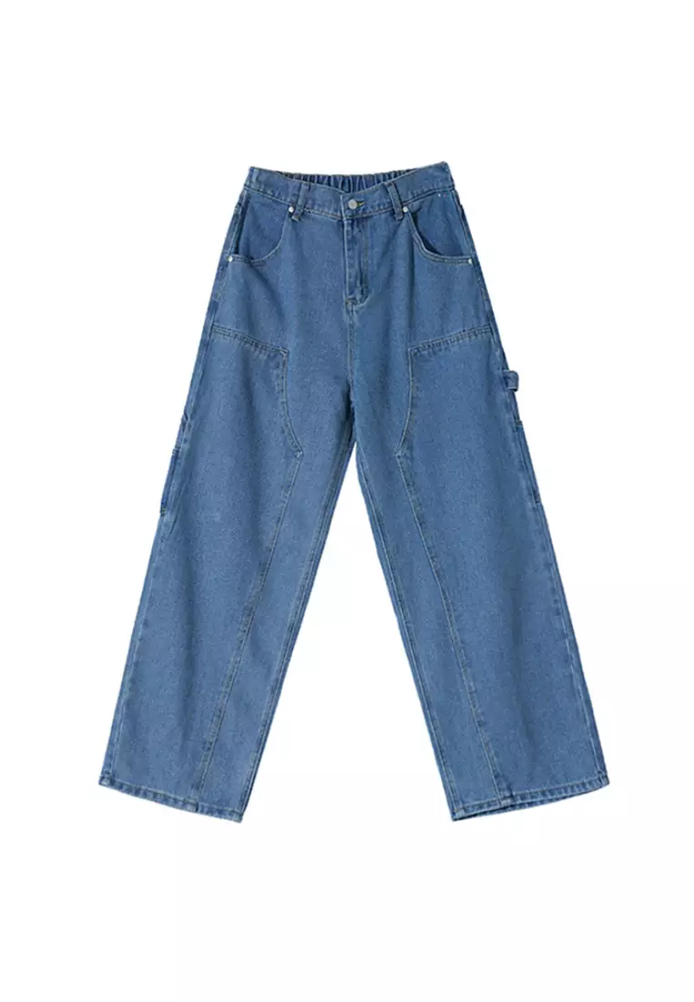 2024 Retro Loose Jeans Korean Pants CA24090318BL