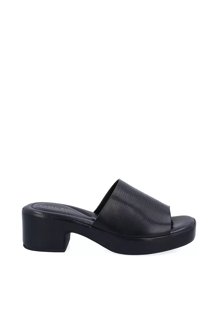 Discount on Carlo Rino  shoes - SKU: Black Panthea Sandals