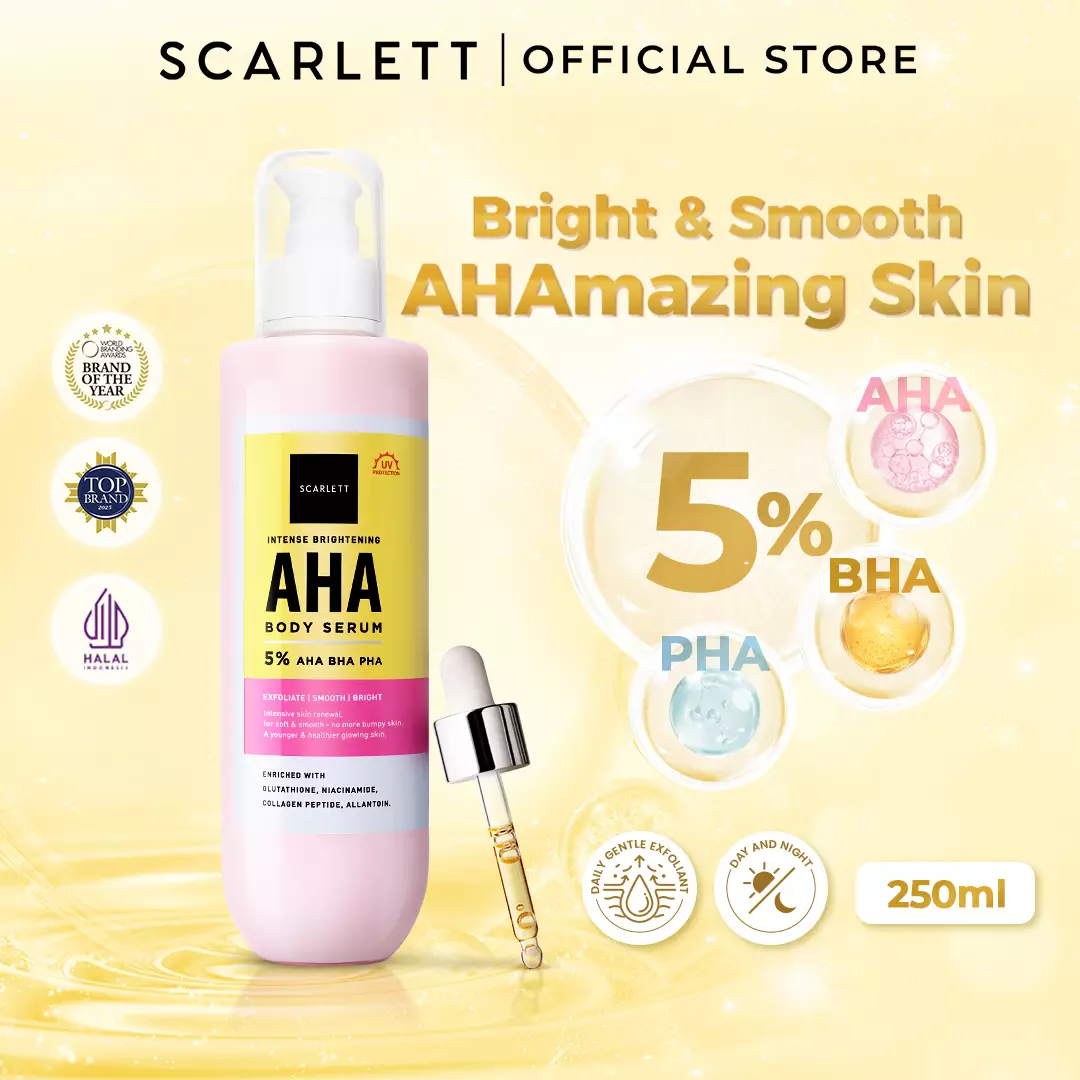 Scarlett Whitening Intense Brightening AHA Body Serum 5% AHA BHA PHA
