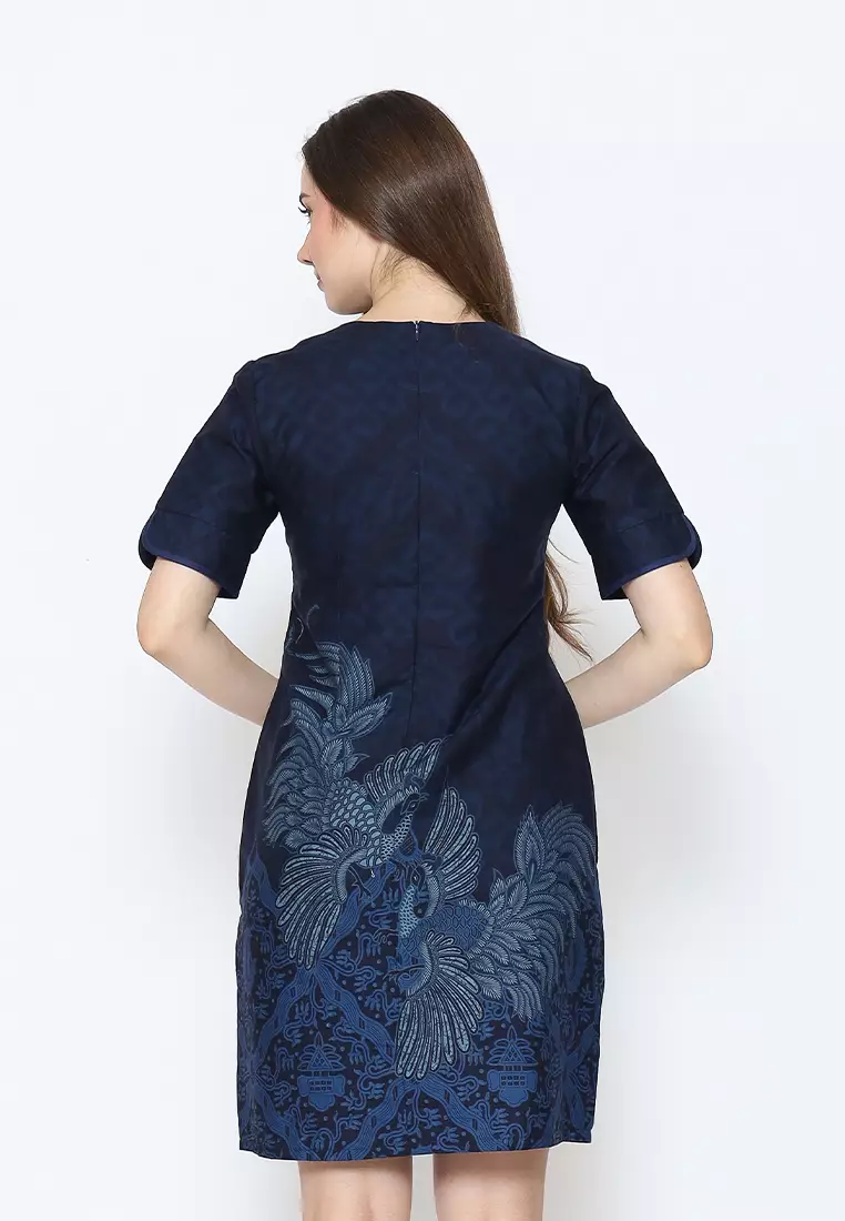 Hadinata Batik Wanita Superfine Dress Furing Salma Sidharta