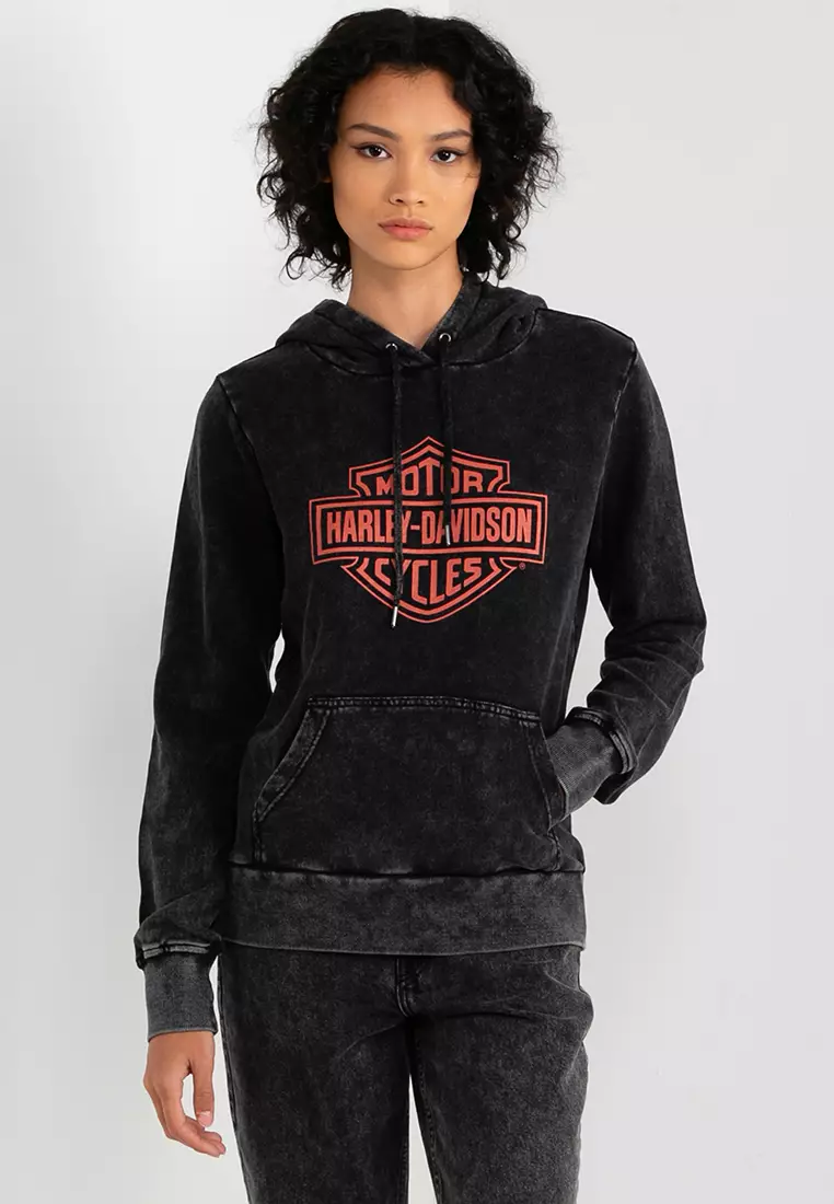 Vintage wash black hoodie hotsell
