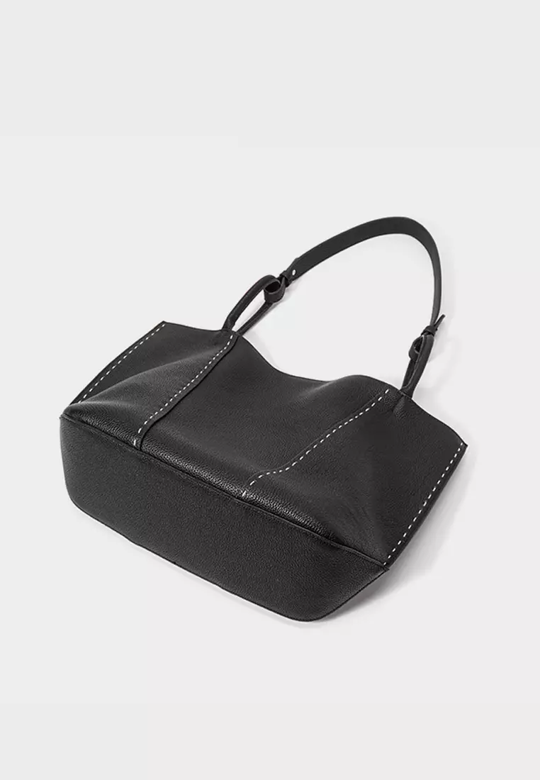 ‌Full-Grain Leather Commuter Tote Bag DL2506