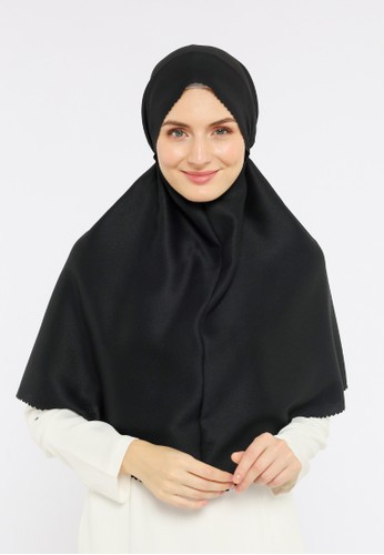 My Daily Hijab black Bergo Mirae Lasercut Black 27E96AA3409E4EGS_1