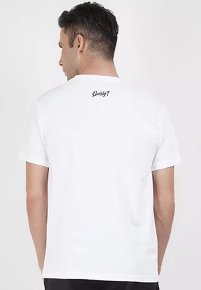 Work Hard Graphic White Cotton Short Sleeve Regular Fit Tee