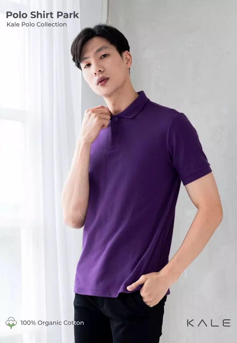 Kale Polo Shirt Park Dark Purple 02 / Kaos Kerah Ungu Tua Pendek Pria Casual Men