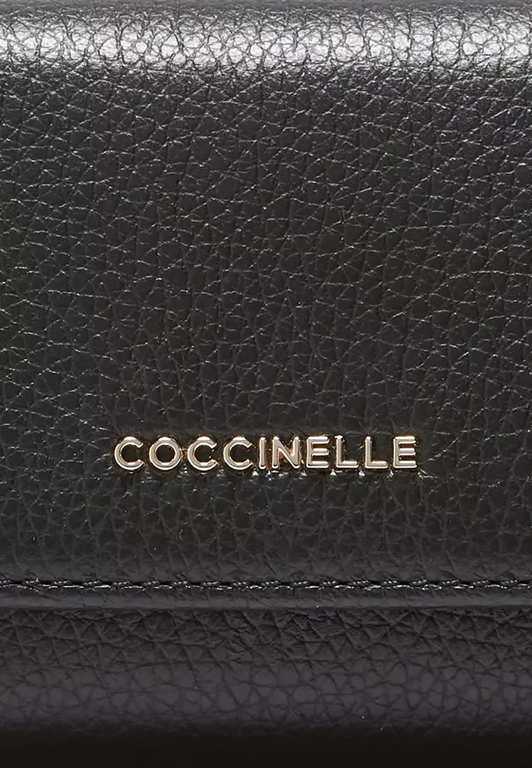 Buy Coccinelle Metallic Soft Trifold Wallet 2025 Online | ZALORA