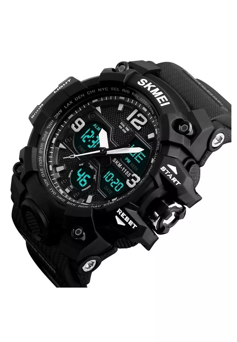 Jam Tangan Casual Analog Digital Pria Many Function Waterproof Strap Tali Material Rubber YY11 ORIGINAL