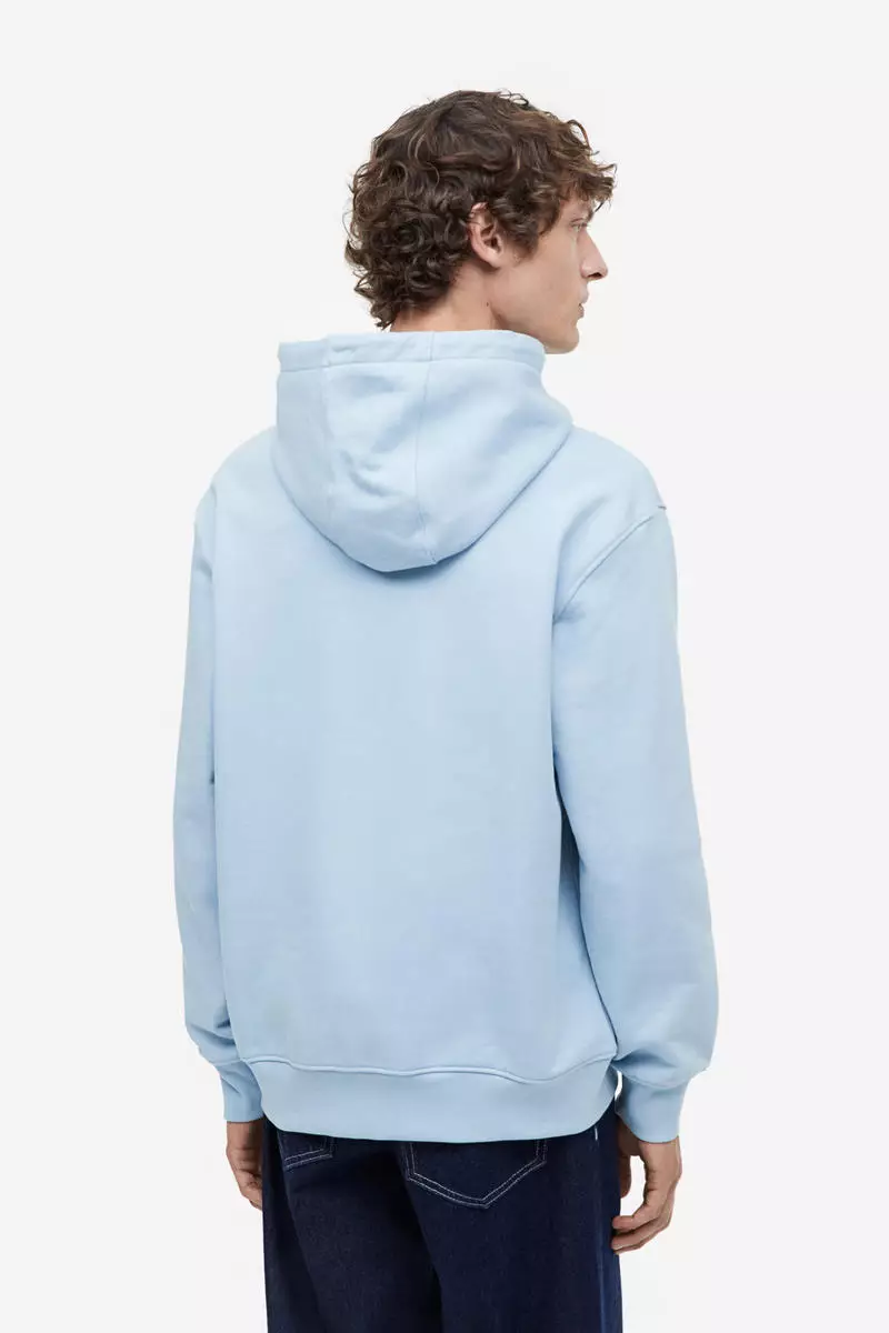 H&m light blue hoodie sales