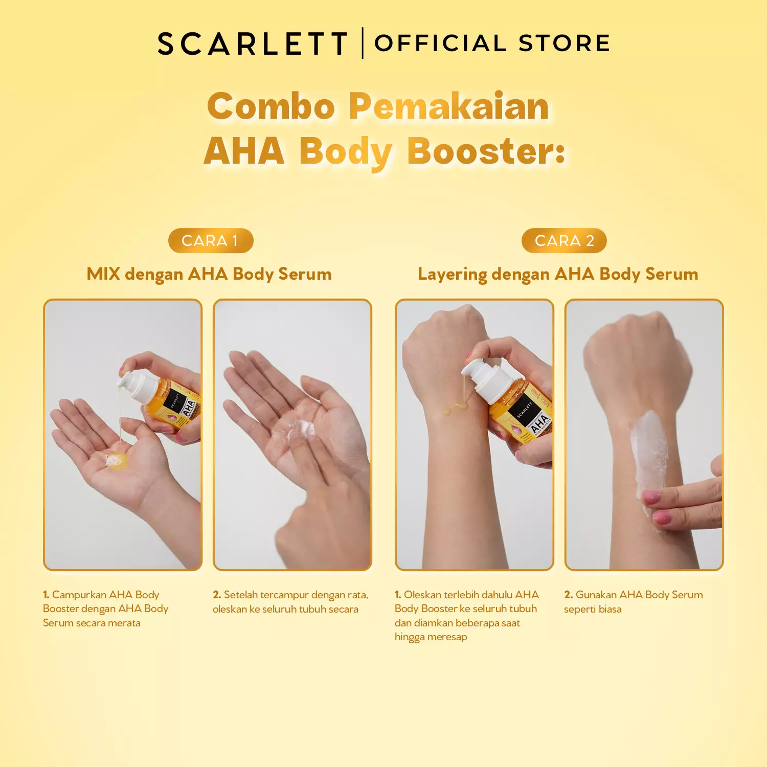 [NEW LAUNCH] SCARLETT Intense Brightening AHA Body Booster 10% AHA BHA PHA PRO-WHITE