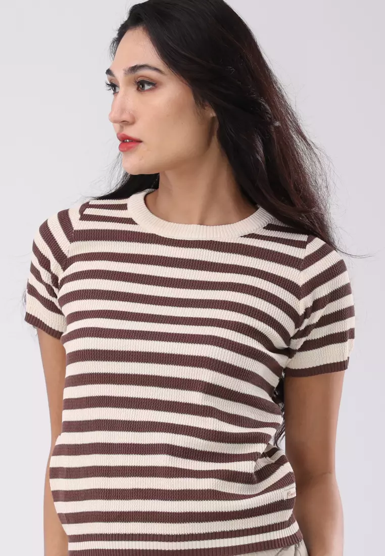 Knitted Short Sleeves Top