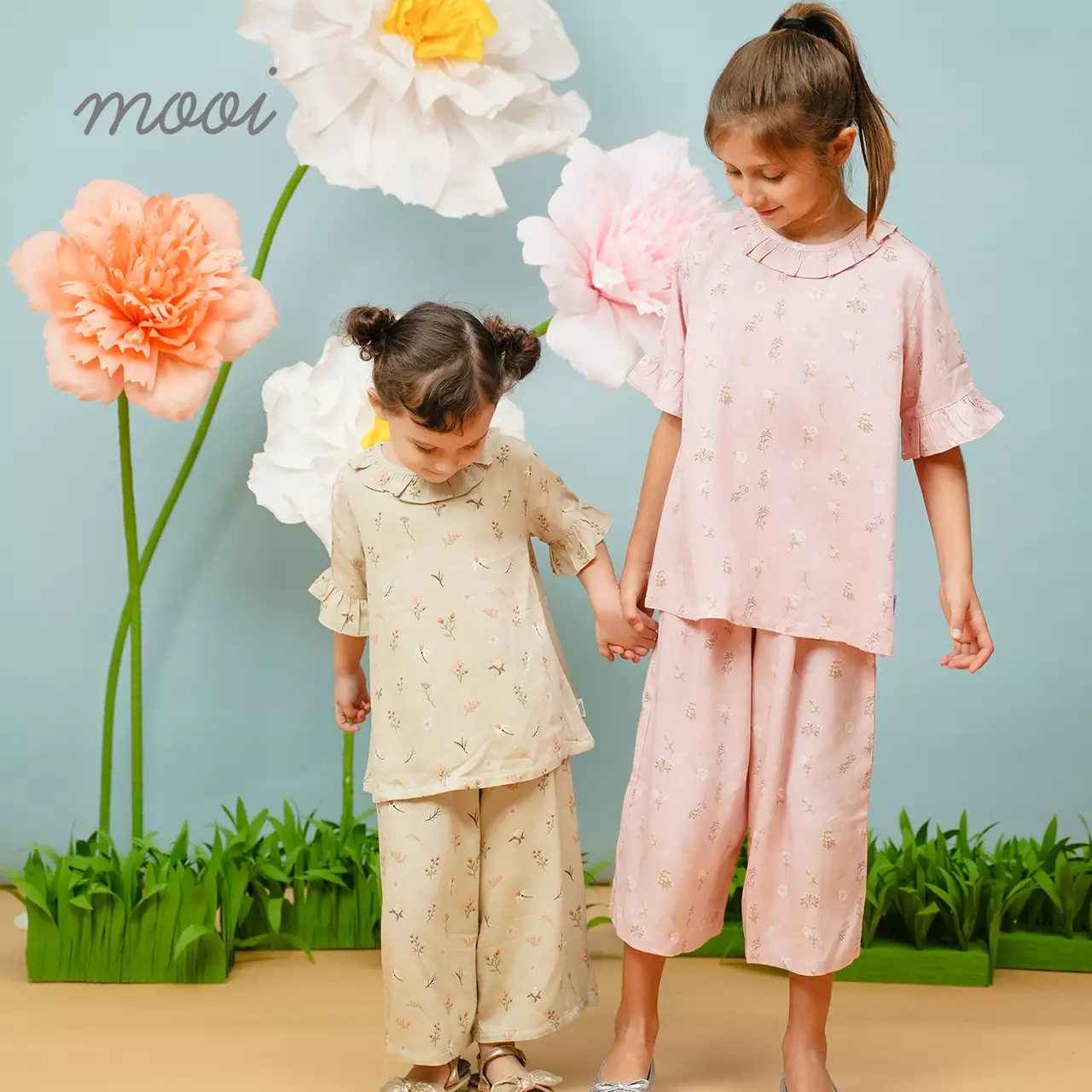 Mooi Setelan Anak Perempuan Mazna Tunik Set - Baby Blue