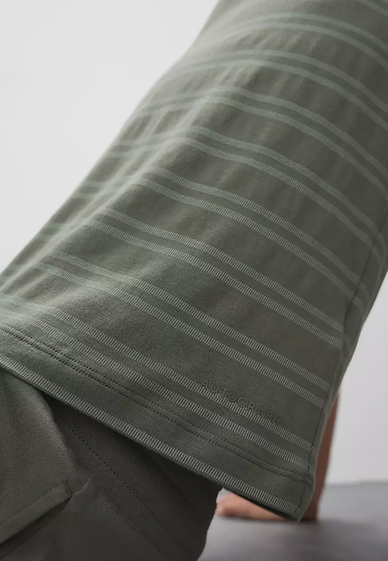 Supima Cotton Modal Striped T-Shirt Vest