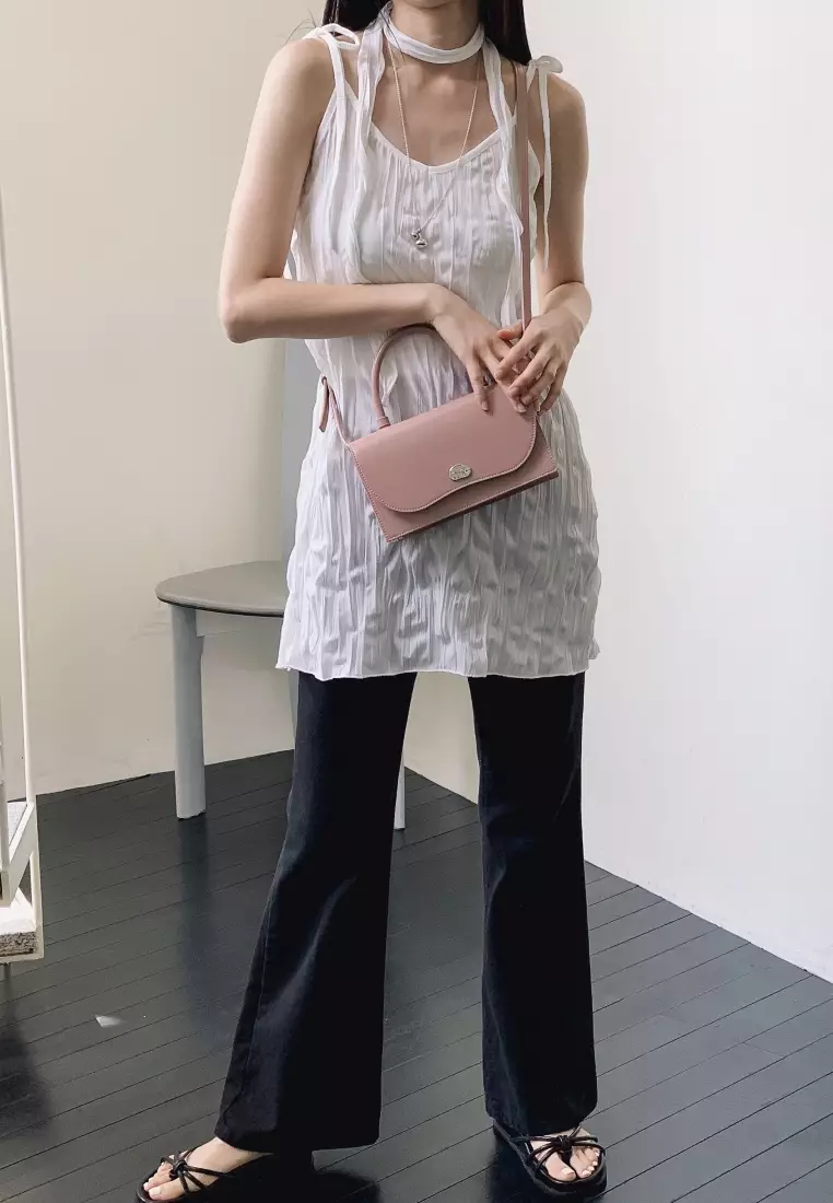ARCH Vegan Leather Crossbody Bag Rose Pink