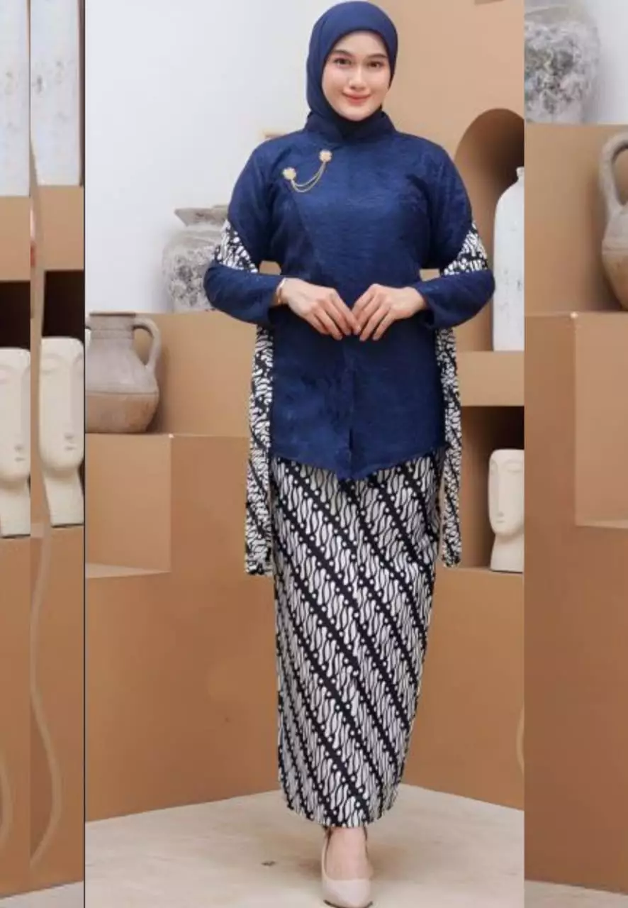 Sekar Navy Kebaya Janggan Premium OD