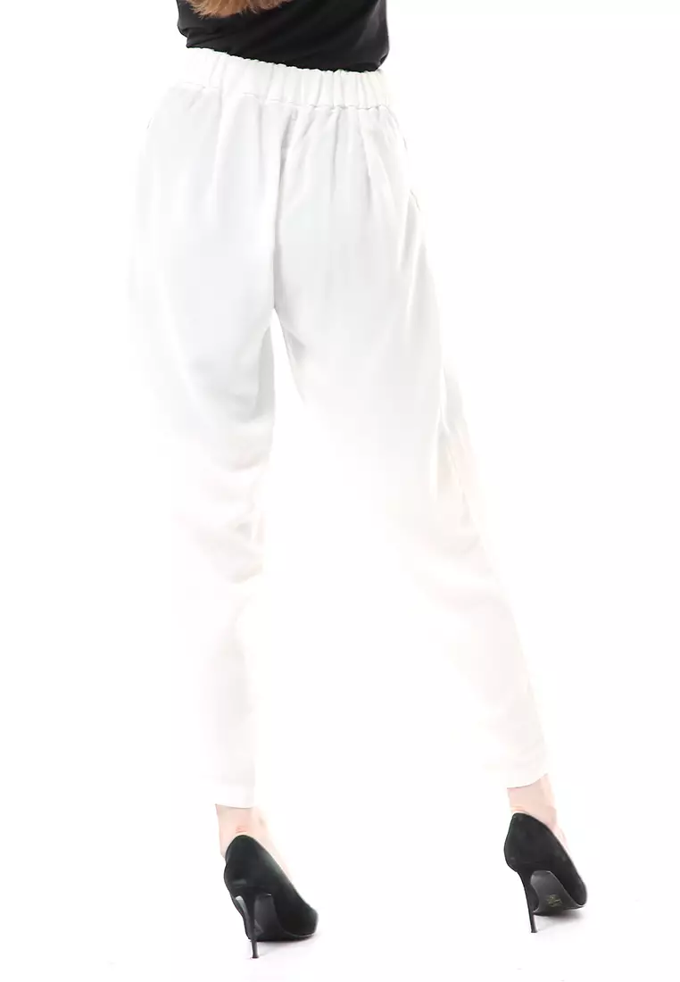 Dash Cullote Pants Bawahan Wanita High Quality - White