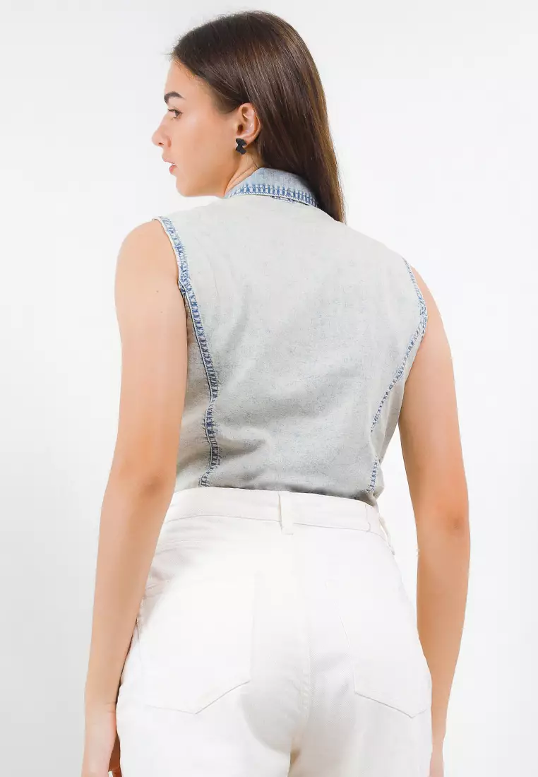 Haily Denim Shirt W/ Ties