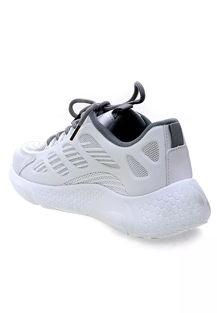 Sepatu Wanita Design Sport Sneakers Women Dual Tone Color - Gray