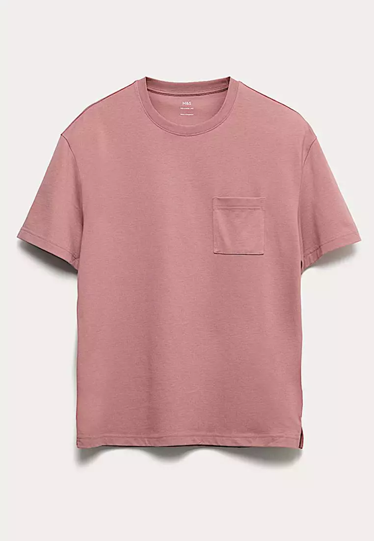 Pure Cotton Midweight Pocket T-shirt