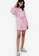 ZALORA BASICS pink Balloon Sleeve Dress 1F2DCAA139182EGS_4