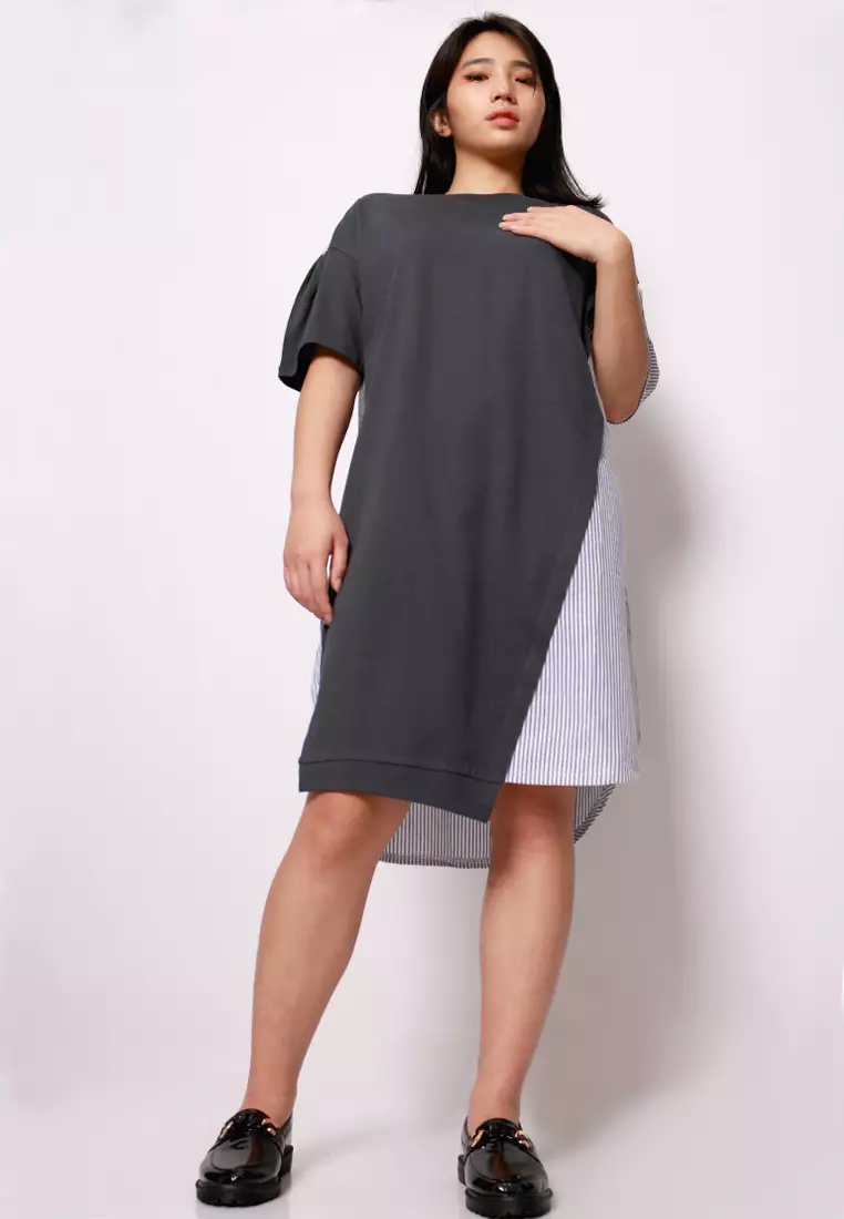 Midi Dress Asymmetry