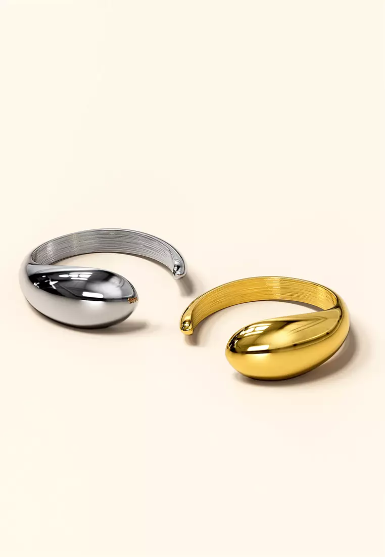 Elan Irregular Open Claw Gold Ring
