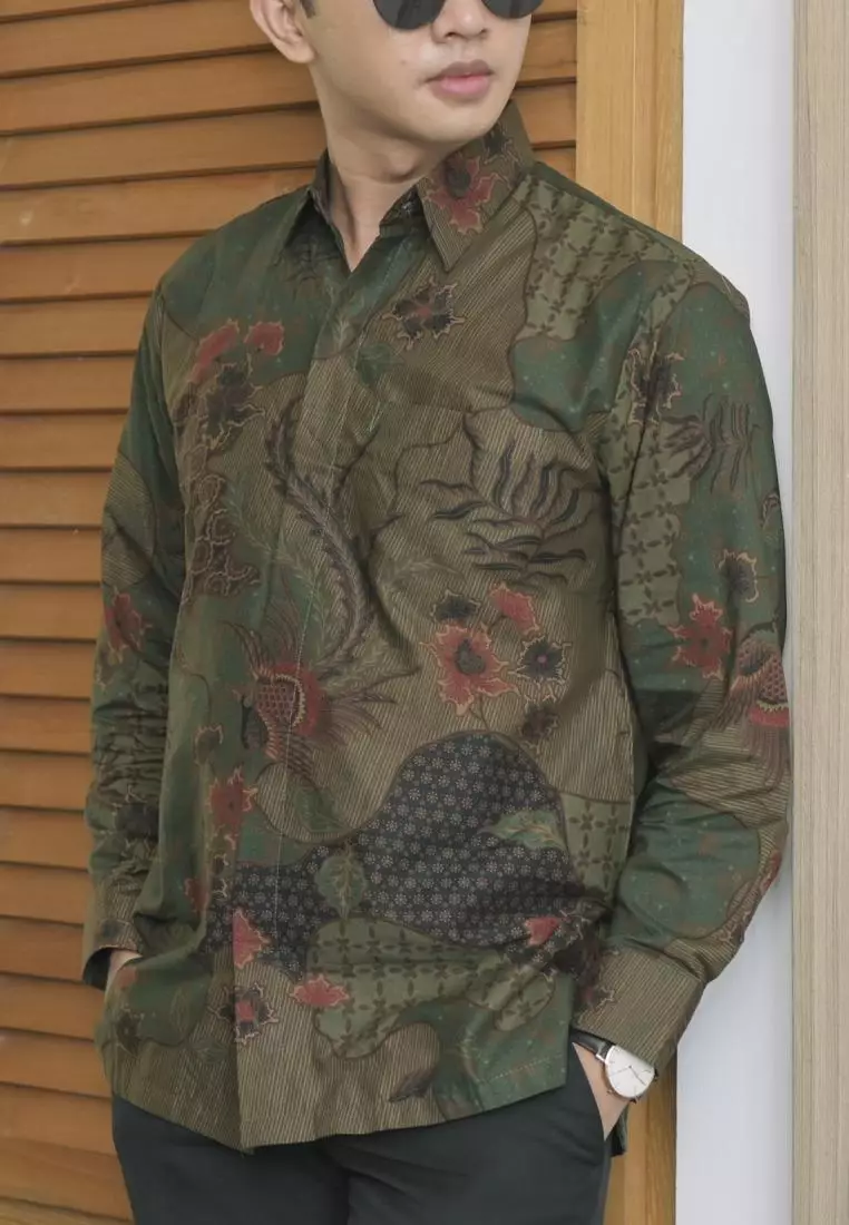 kemeja batik pria lengan panjang batk talenta premium