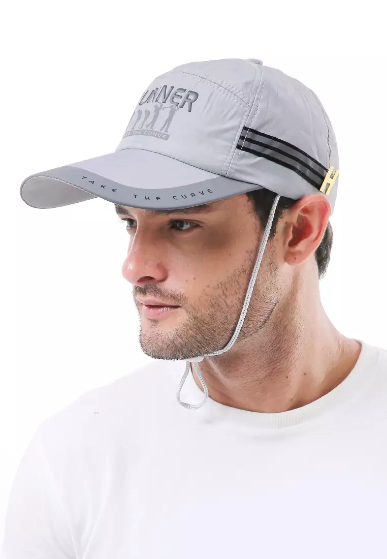 Jahari Topi Baseball Pria Wanita Resizable Strap Sporty Cap Material Polyester ORIGINAL - Gray