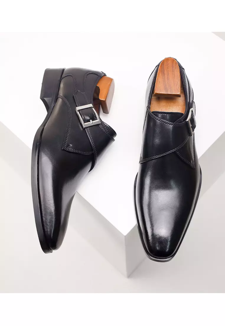 Business Leather Monk Strap Shoes MK5009-3