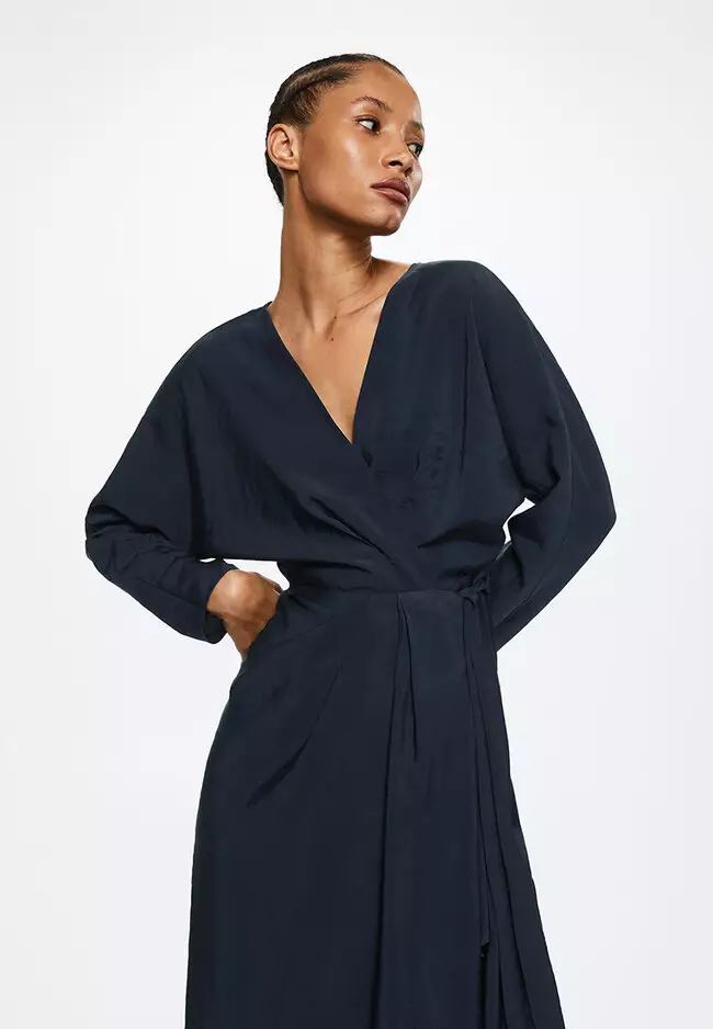 Buy Mango Wrapped Midi Dress 2024 Online | ZALORA Philippines