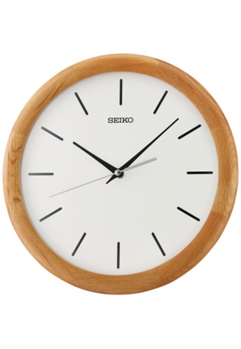 SEIKO PHILIPPINES QXA781A Wooden Wall Clock Quiet Sweep Seconds Hand Wooden  Case | ZALORA Philippines