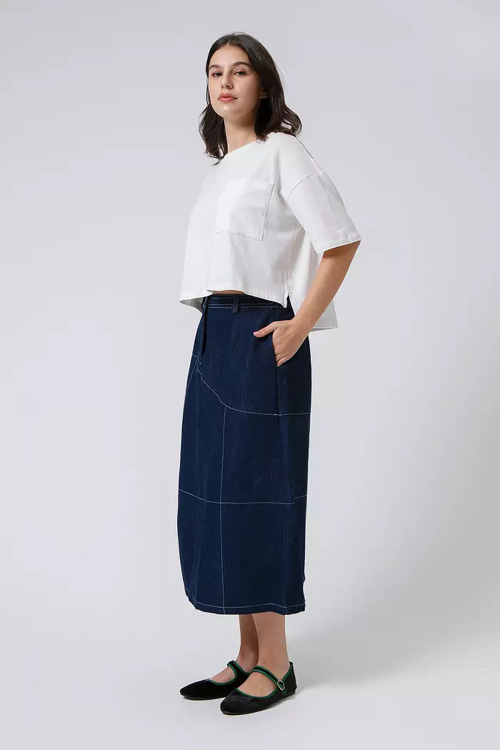 COTTONINK - Atasan Kaos Wanita Off-white Oversized Tee #EssentialsCoreCollection