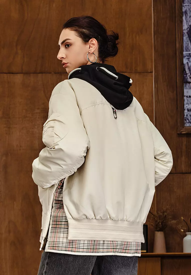 男裝 PALLADIUM LOGO 假兩件飛行員外套