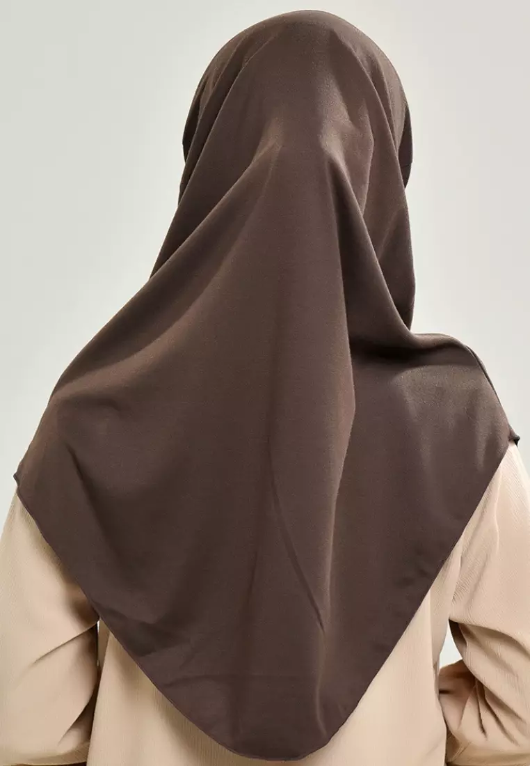 Rabbani - Kerudung Sekolah Instan Neo Karimun Coklat Kopi