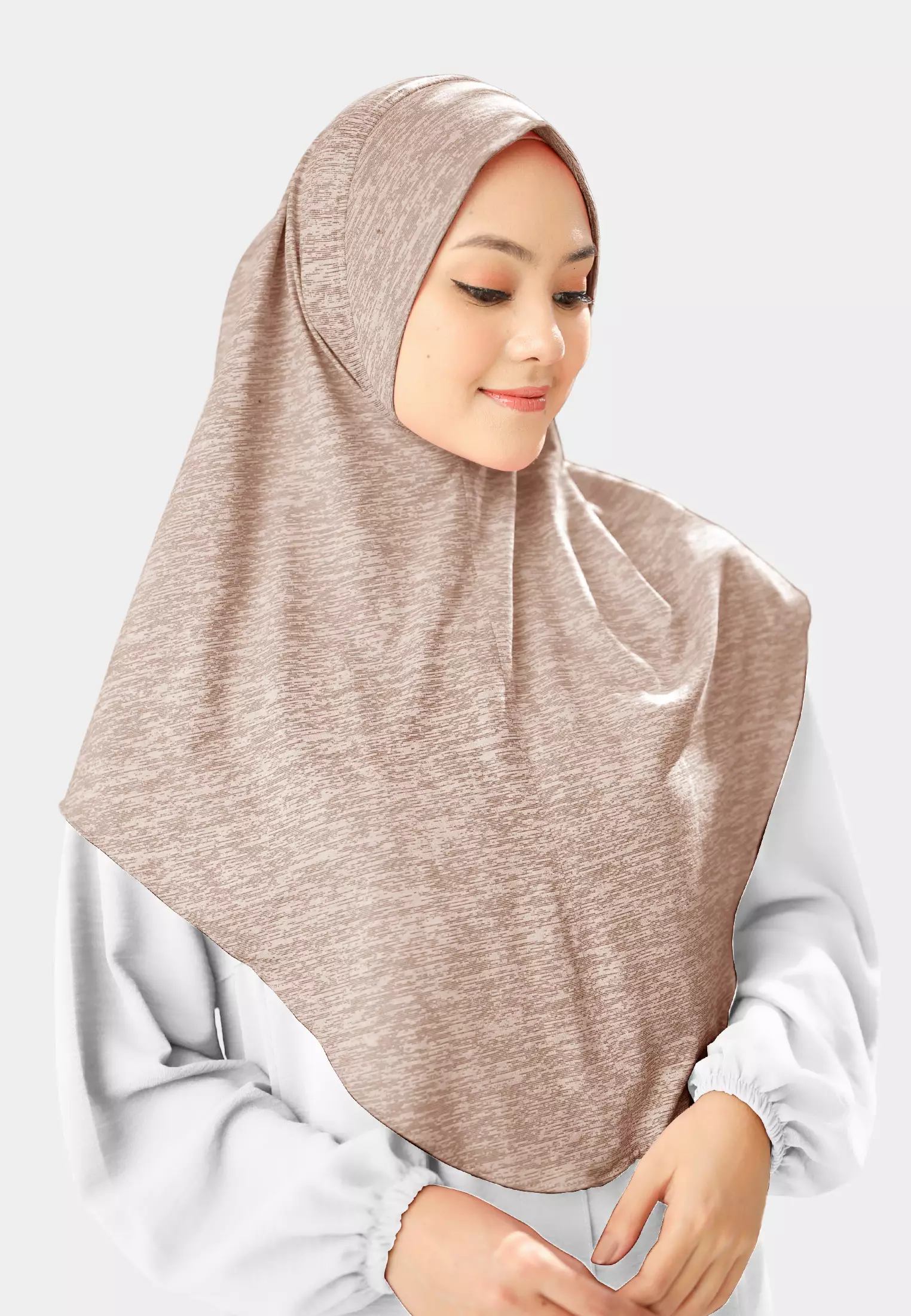 Cotton Bee - Gyra Instan | Bergo Jersey Tekstur - Summer Sand