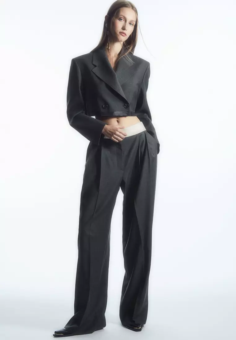 THE DECONSTRUCTED PANTS - BLACK - Trousers - COS