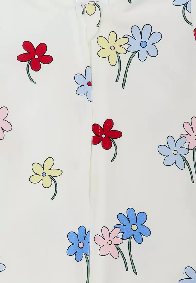 The Short Sleeves Zip Romper