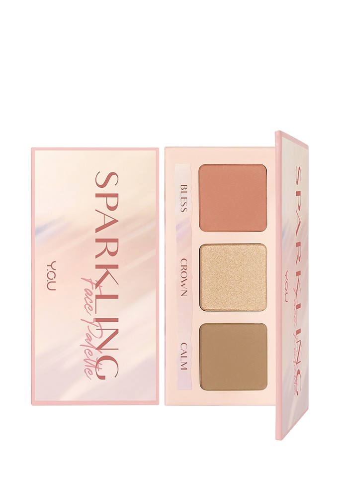 Jual Y.O.U Makeups YOU 3 in 1 Sparkling Face Pallete for 3D Radiant