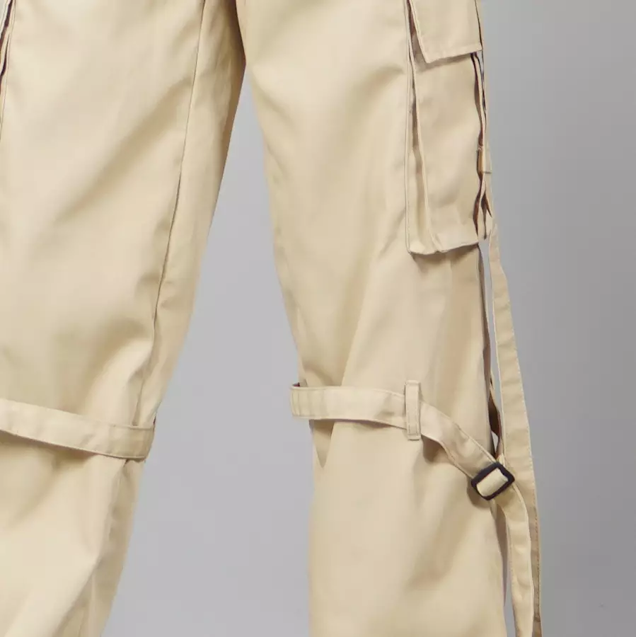  JAMES Celana Panjang Cargo Pria Celana Cargo Panjang Pria - KREM