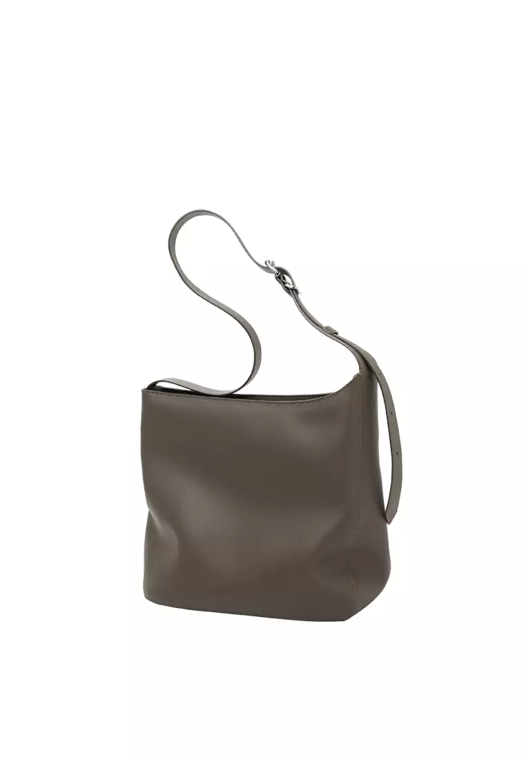 Asymmetric Shoulder Bag - Dark Olive