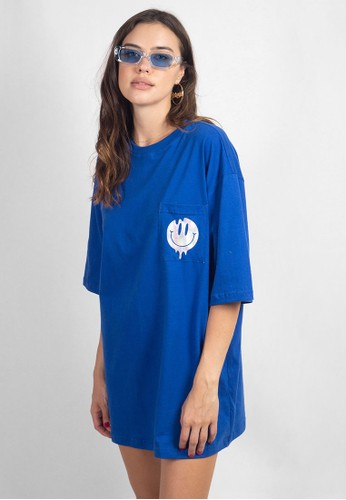 Ocwa Studio blue OCWA ATHENA OVERSIZED DRESS SMILEY BLUE 90DB7AA9A30094GS_1